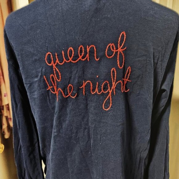 La Ligne NYC Women's 100% Cotton Bonne Nuit Pajama Set Navy Sz M MSRP $295 - Picture 10 of 12